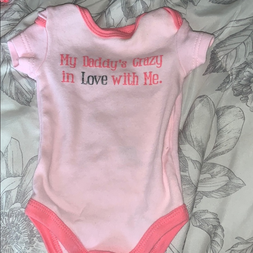 Too cute baby girls onesie